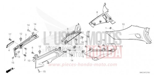 COUVERCLE LATERAL GL1800M de 2021
